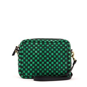 Clare V. Strap included Midi Sac Black & Green Checker NWT